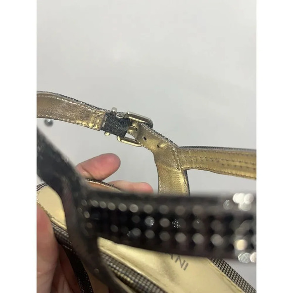 Antonio Melani MICHELA281 Heel Womens Size 7.5M Wicked Open Toe Comfort Buckle - Picture 8 of 9